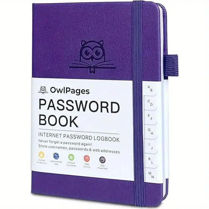 Libreta de Contraseñas con Índice Organizado
