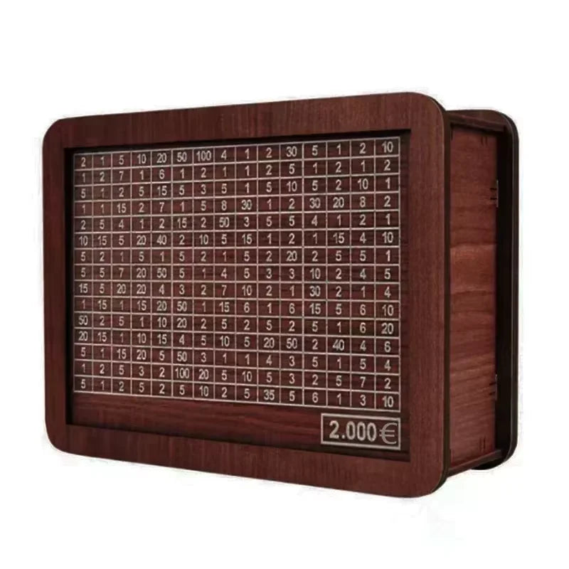 Alcancía de Madera — Reto de Ahorro Premium