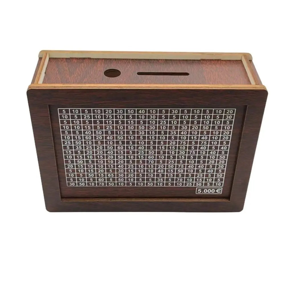 Alcancía de Madera — Reto de Ahorro Premium