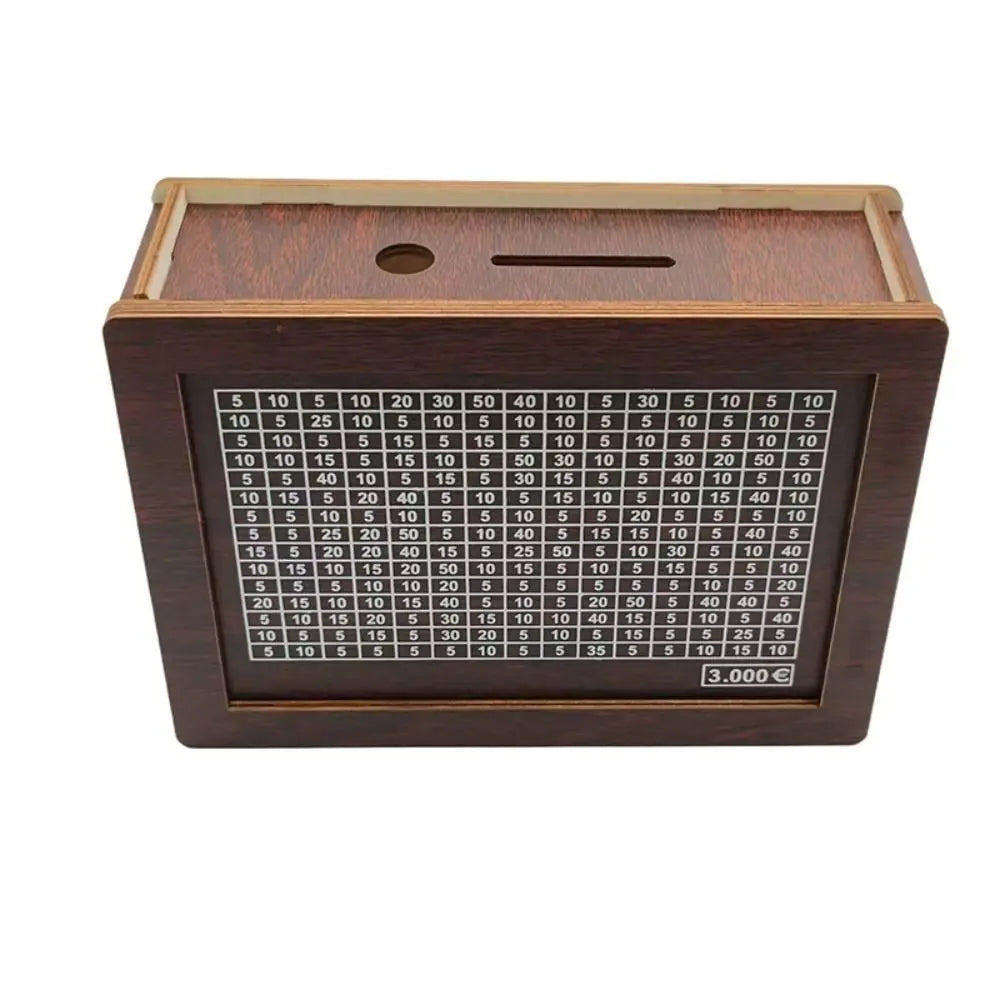 Alcancía de Madera — Reto de Ahorro Premium