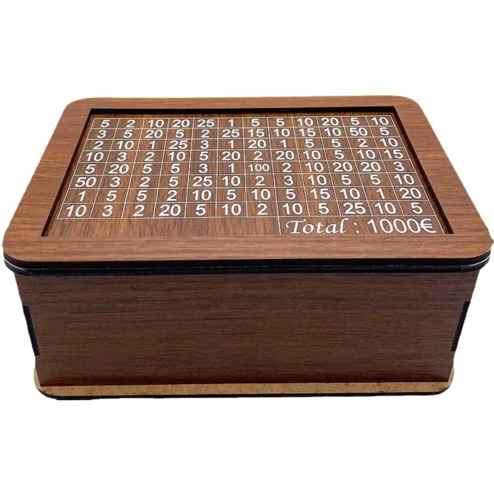 Alcancía de Madera — Reto de Ahorro Premium